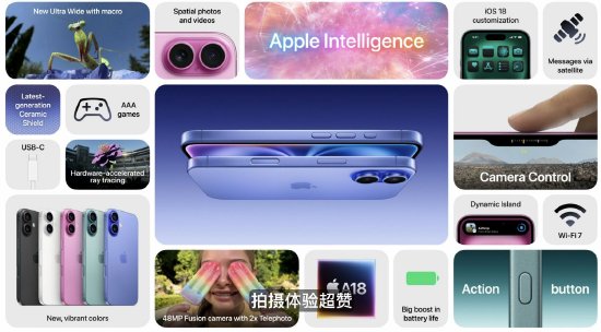 蘋果iPhone 16官宣發(fā)布，售價(jià)799美元起  第1張