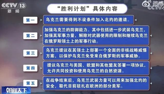 澤連斯基最新公布“勝利計劃”五大要點：若盟友不同意，烏克蘭將繼續(xù)戰(zhàn)斗！