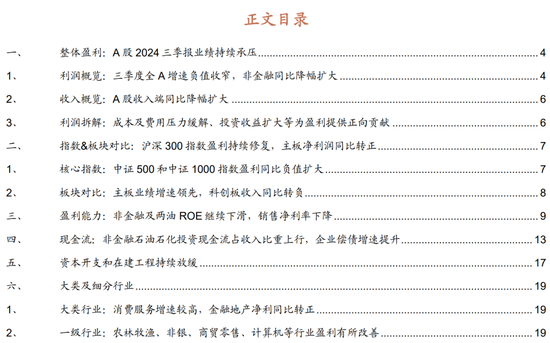 招商策略：三季報要點解讀 非金融A股盈利繼續(xù)承壓，消費服務、TMT、非銀等增速領先