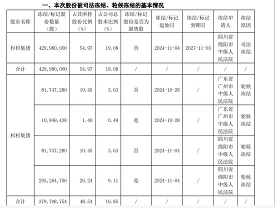 剛剛“賣掉”一家A股！杉杉系又有司法凍結(jié)  第1張